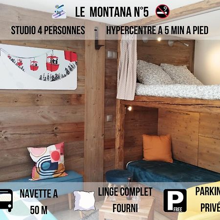 Studio 4 pers Rue du Centre - Navette gratuite à 50 m Les Gets Exterior foto